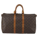 LOUIS VUITTON Monogram Keepall Bandouliere 45 Boston Bag M41418 LV Auth 153159-2