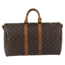 LOUIS VUITTON Monogram Keepall Bandouliere 45 Boston Bag M41418 LV Auth 153159-3