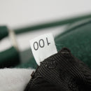 PRADA Boston Bag Leather Green Silver Auth 153161-24