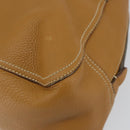PRADA Hand Bag Leather Beige Auth 153163-8