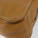 PRADA Hand Bag Leather Beige Auth 153163-16