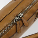 PRADA Hand Bag Leather Beige Auth 153163-18