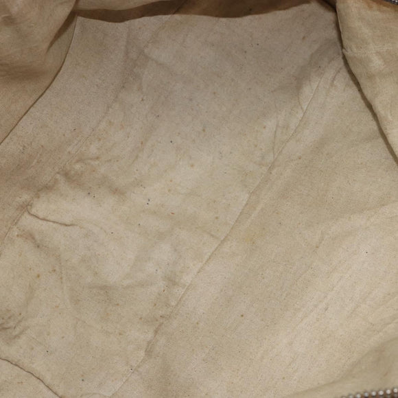 PRADA Hand Bag Leather Beige Auth 153163