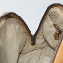 PRADA Hand Bag Leather Beige Auth 153163-19