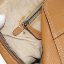 PRADA Hand Bag Leather Beige Auth 153163-21