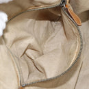 PRADA Hand Bag Leather Beige Auth 153163-22