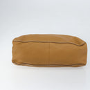 PRADA Hand Bag Leather Beige Auth 153163-5