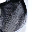 PRADA Shoulder Bag Leather Gray Silver Auth 153165-16