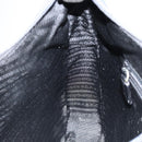 PRADA Shoulder Bag Leather Gray Silver Auth 153165-18