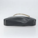 PRADA Shoulder Bag Leather Gray Silver Auth 153165-9