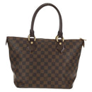 LOUIS VUITTON Damier Ebene Saleya PM Tote Bag N51183 LV Auth 153166V-2