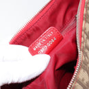 Christian Dior Trotter Canvas Shoulder Bag Rasta Color Beige Auth 153168-12