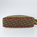 Christian Dior Trotter Canvas Shoulder Bag Rasta Color Beige Auth 153168-5
