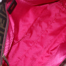 FENDI Zucca Canvas Tote Bag Black Brown Auth 153170-18