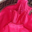 FENDI Zucca Canvas Tote Bag Black Brown Auth 153170-20