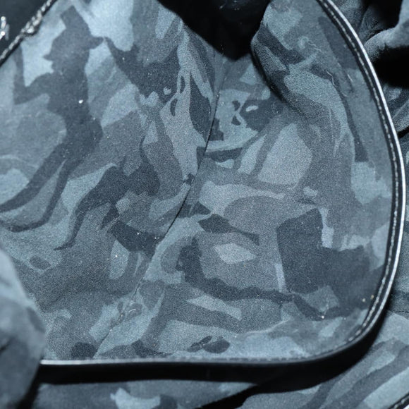 Jimmy Choo Tote Bag Suede 2way Navy Silver Auth 153171