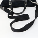 Jimmy Choo Tote Bag Suede 2way Navy Silver Auth 153171-7