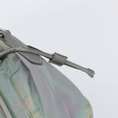 PRADA Shoulder Bag Nylon Gray Silver Auth 153172-17