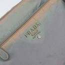 PRADA Shoulder Bag Nylon Gray Silver Auth 153172-18