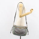 PRADA Shoulder Bag Nylon Gray Silver Auth 153172-27