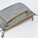 PRADA Shoulder Bag Nylon Gray Silver Auth 153172-6