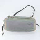 PRADA Shoulder Bag Nylon Gray Silver Auth 153172-5