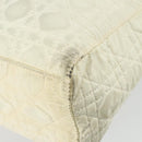 Christian Dior Canage Lady Dior Hand Bag Nylon 2way Ivory Silver Auth 153173-16
