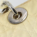 Christian Dior Canage Lady Dior Hand Bag Nylon 2way Ivory Silver Auth 153173-18