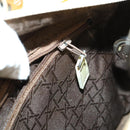 Christian Dior Canage Lady Dior Hand Bag Nylon 2way Ivory Silver Auth 153173-24