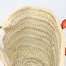 Chloe Basket bag Marcie Hand Bag straw Orange Beige Auth 153174-16