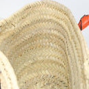 Chloe Basket bag Marcie Hand Bag straw Orange Beige Auth 153174-17