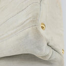 PRADA Canapa PM Hand Bag Canvas Gray Gold Auth 153175-16