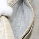 PRADA Canapa PM Hand Bag Canvas Gray Gold Auth 153175-21