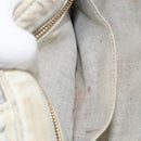 PRADA Canapa PM Hand Bag Canvas Gray Gold Auth 153175-22