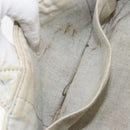 PRADA Canapa PM Hand Bag Canvas Gray Gold Auth 153175-11