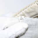 PRADA Canapa PM Hand Bag Canvas Gray Gold Auth 153175-12