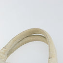 PRADA Canapa PM Hand Bag Canvas Gray Gold Auth 153175-8