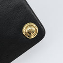 Chloe Chain Shoulder Bag Leather Black Gold Auth 153176-14