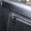 Chloe Chain Shoulder Bag Leather Black Gold Auth 153176-20