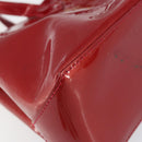 LOUIS VUITTON Monogram Vernis Wilshire PM Bag Pomme D'amour M93642 Auth 153177-11