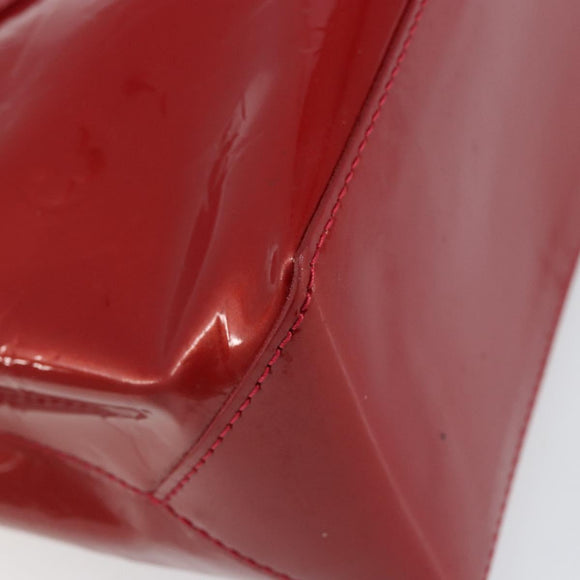 LOUIS VUITTON Monogram Vernis Wilshire PM Bag Pomme D'amour M93642 Auth 153177