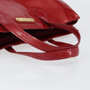 LOUIS VUITTON Monogram Vernis Wilshire PM Bag Pomme D'amour M93642 Auth 153177-7