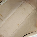 LOEWE Heritage Tote Bag Leather White Gold Auth 153183-11