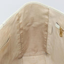 LOEWE Heritage Tote Bag Leather White Gold Auth 153183-19