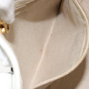 LOEWE Heritage Tote Bag Leather White Gold Auth 153183-21