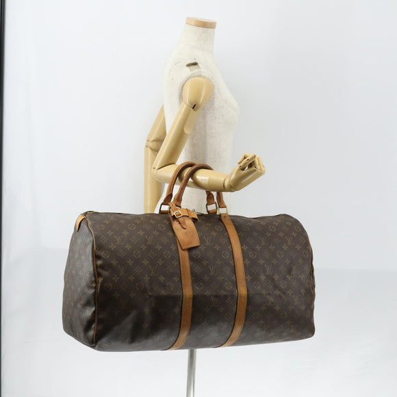 LOUIS VUITTON Monogram Keepall 60 Boston Bag M41422 LV Auth 153184