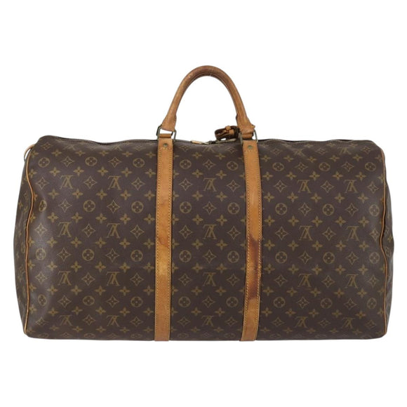 LOUIS VUITTON Monogram Keepall 60 Boston Bag M41422 LV Auth 153184