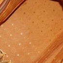 MCM Logogram Vicetos Boston Bag PVC Leather Brown Gold Auth 153190-16