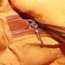 MCM Logogram Vicetos Boston Bag PVC Leather Brown Gold Auth 153190-19