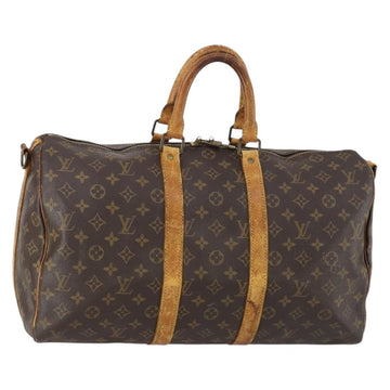 LOUIS VUITTON Monogram Keepall Bandouliere 45 Boston Bag M41418 LV Auth 153191